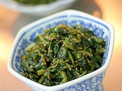 自家製高菜のピリ辛炒め